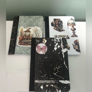 Vintage-Themed Mini Notebooks Set